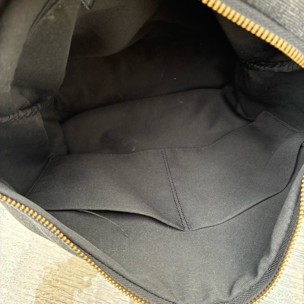 Garuglieri Italy Unisex Canvas & Genuine Leather Trim Travel Tote Laptop Bag - Picture 6 of 13